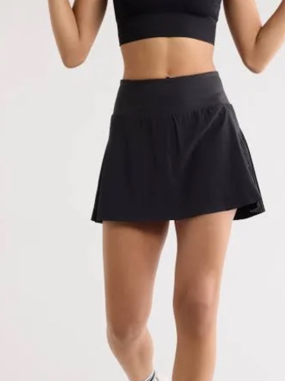 Zella Skirt womens size large Black Activewear Logo skort Short golf tennis New